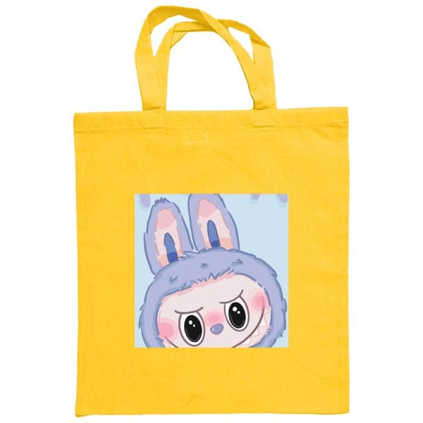 Shoppingväska i Tyg | Praktisk Tygpåse Blue Bunny Labubu