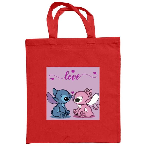 Handleveske i Tøy | Praktisk Tøyveske Lilo & Stitch - Angel Ed