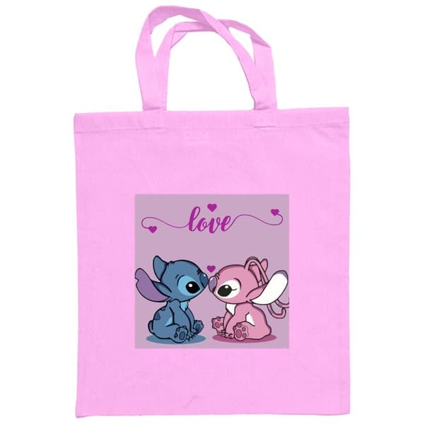 Handleveske i Tøy | Praktisk Tøyveske Lilo & Stitch - Angel Ed