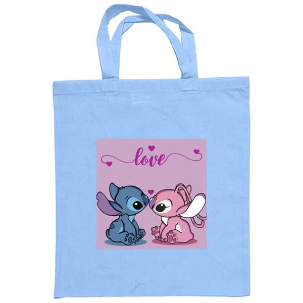 Handleveske i Tøy | Praktisk Tøyveske Lilo & Stitch - Angel Ed