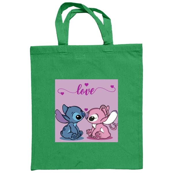 Shoppingväska i Tyg | Praktisk Tygpåse Lilo & Stitch – Angel E