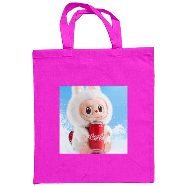 Ostoskassi Kangasta | Kätevä Kangaskassi Labubu Summer Edition Tummanpunainen One-size