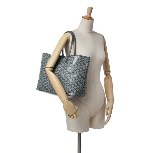 Pre-owned Goyard Goyardine Saint Louis PM Gray
