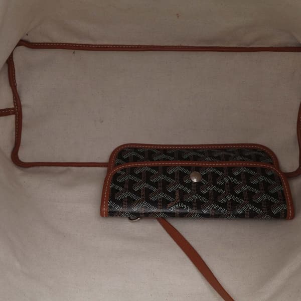 Pre-owned Goyard Goyardine Saint Louis PM Black