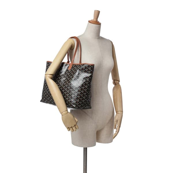 Pre-owned Goyard Goyardine Saint Louis PM Black