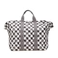 Pikkukuva 1 / 10: Pre-owned Chanel Printed Canvas Gingham Weekender Tote White
