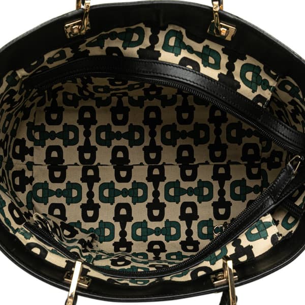 Pre-owned Gucci Small Guccissima Punch Tote Black
