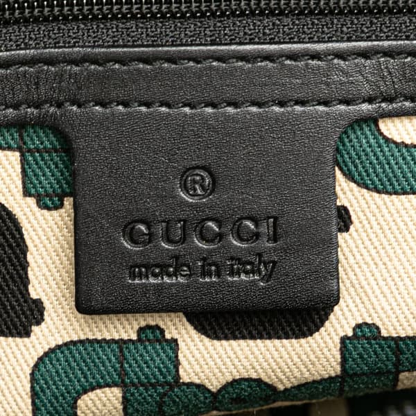 Pre-owned Gucci Small Guccissima Punch Tote Black