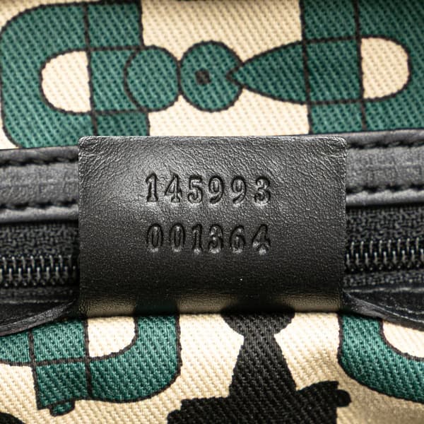 Pre-owned Gucci Small Guccissima Punch Tote Black