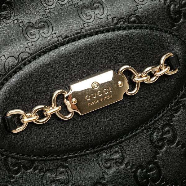 Pre-owned Gucci Small Guccissima Punch Tote Black