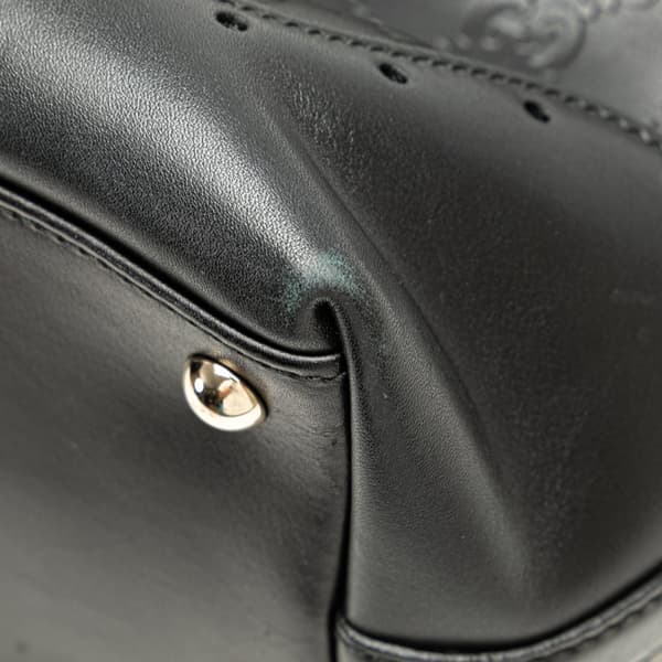 Pre-owned Gucci Small Guccissima Punch Tote Black