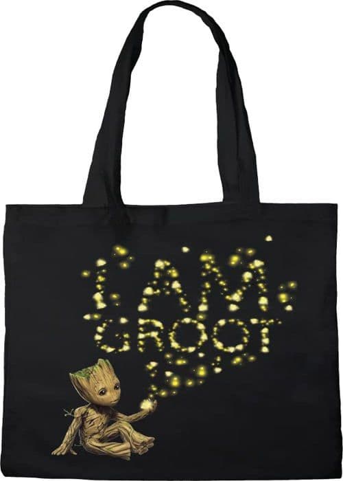 Shoppingväska - Marvel tote bag - BWGUGAMBB001 - TOTE BAG I AM GROOT>>, REFERENS: , SVART, 38 X 40 CM