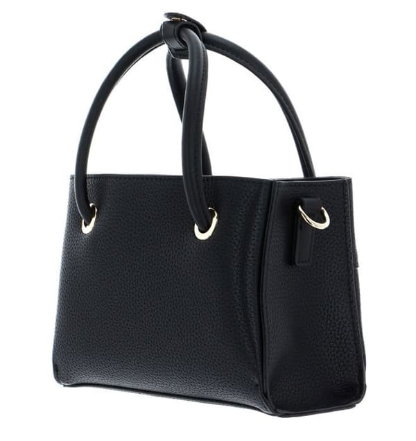 Handväska - VALENTINO - Alexia Tote S - Svart - 100 % polyuretan - Avtagbar axelrem