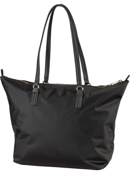 Sac shopping - tote bag Tommy Hilfiger - AW0AW15639 - Poppy TH Tote, fyrkantig väska dam, svart (Black), OS