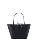 Miniatyrbild 1 av 3: Armani Exchange Stor Vändbar Logo Skript Tote, Handväska för Kvinnor, Svart/Vit/Svart-Svart/Vit/Svart, One Size