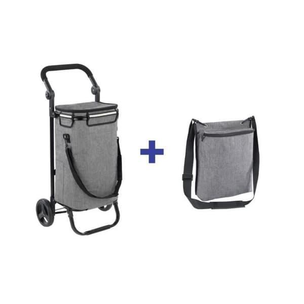 Handlarvagn - Maximex - Isolerad handlarvagn med inre ficka - 38L - Grå