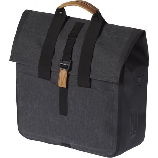 Basil Urban Dry Shopper Enkele Fietstas - 20 l - Charcoal melee