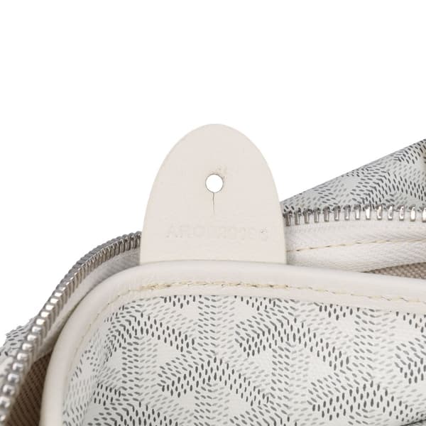 Pre-owned Goyard Goyardine Artois MM White