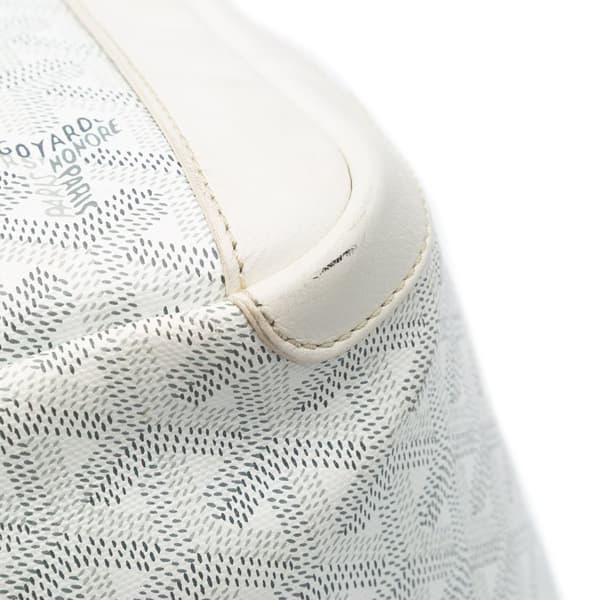 Pre-owned Goyard Goyardine Artois MM White