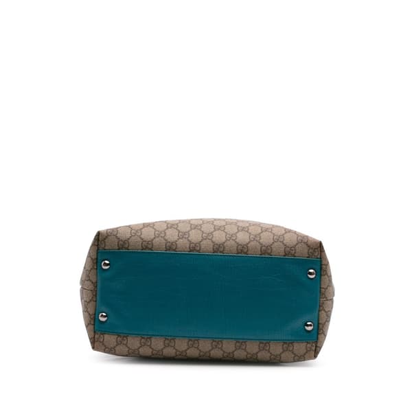 Pre-owned Gucci GG Supreme Tote Brown