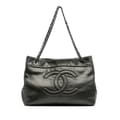 Pikkukuva 1 / 9: Pre-owned Chanel CC Metallic Caviar Soft Tote Gray