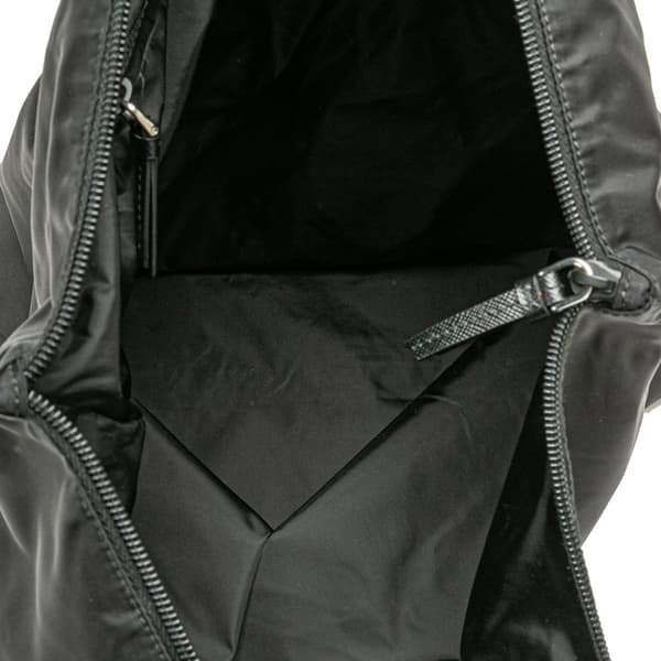 Pre-owned Prada Tessuto Zip Top Tote Black