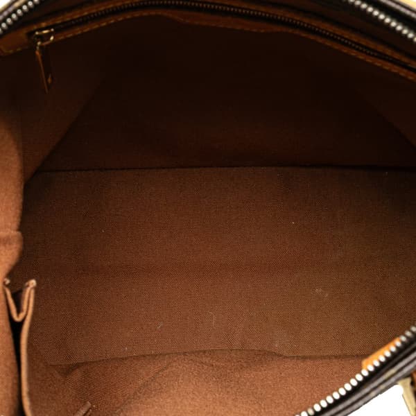 Pre-owned Louis Vuitton Monogram Cabas Piano Brown