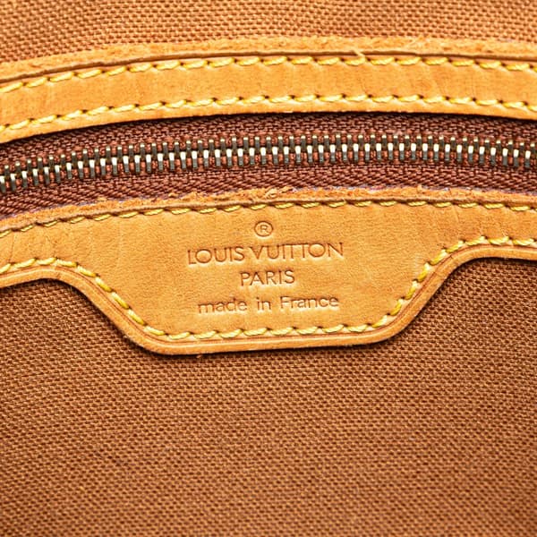 Pre-owned Louis Vuitton Monogram Cabas Piano Brown