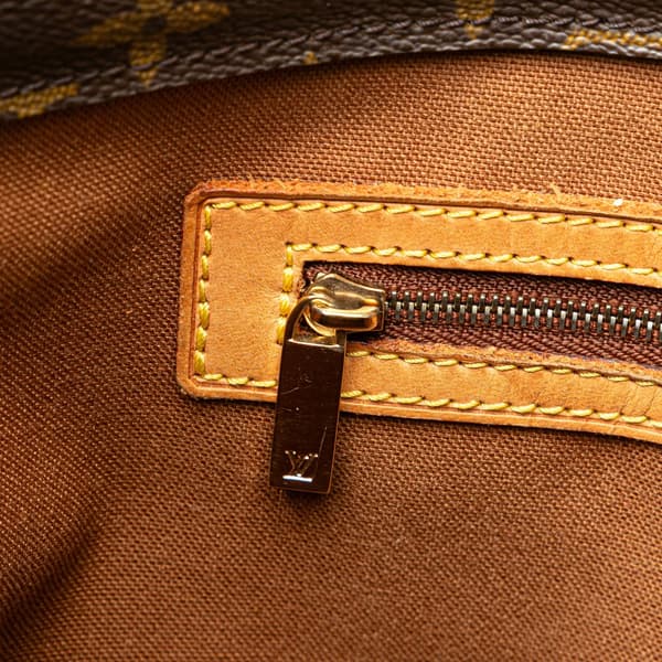 Pre-owned Louis Vuitton Monogram Cabas Piano Brown