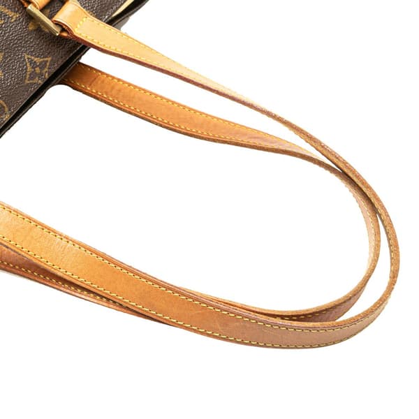 Pre-owned Louis Vuitton Monogram Cabas Piano Brown