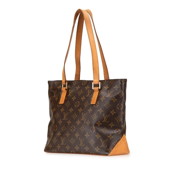 Pre-owned Louis Vuitton Monogram Cabas Piano Brown