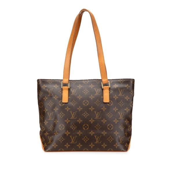Pre-owned Louis Vuitton Monogram Cabas Piano Brown