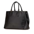 Miniatyrbilde 2 av 10: Pre-owned Prada Large Saffiano Lux Galleria Double Zip Tote Black