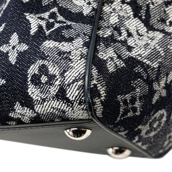Pre-owned Louis Vuitton Monogram Tapestry Grand Sac Blue