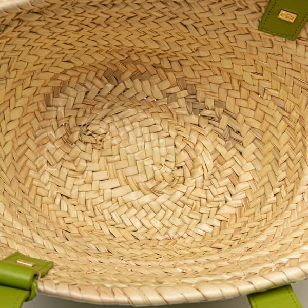 Pre-owned LOEWE Small Raffia Basket Tote Brown