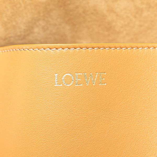 Pre-owned LOEWE Medium Bicolor Calfskin Puzzle Fold Tote Black