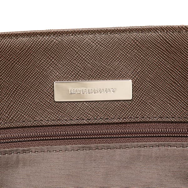 Pre-owned Burberry House Check Canvas Tote Brown