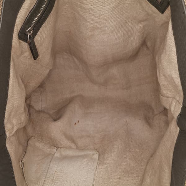 Pre-owned Gucci GG Canvas Icon Bit Tote Brown