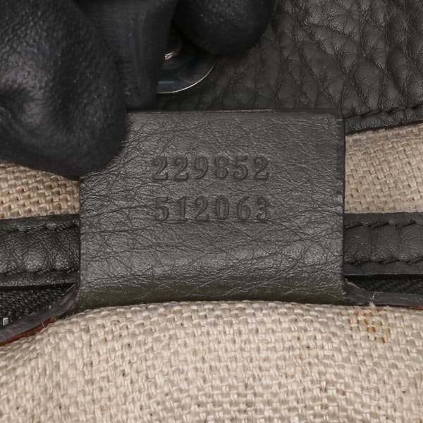 Pre-owned Gucci GG Canvas Icon Bit Tote Brown