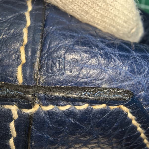 Pre-owned Hermès Clemence Double Sens 36 Blue