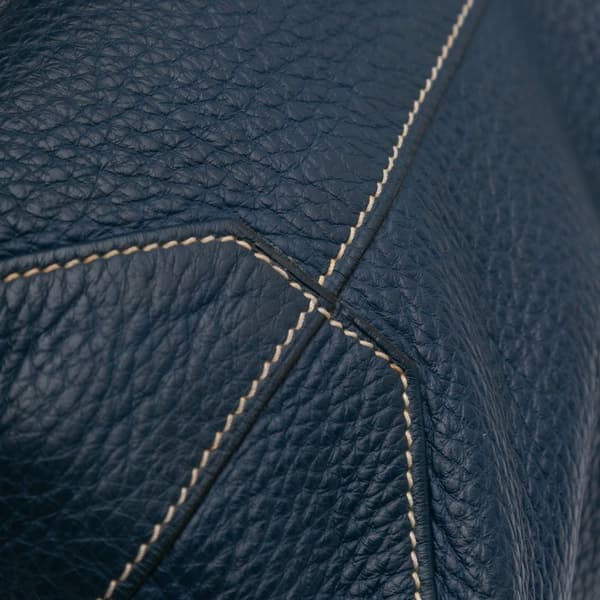 Pre-owned Hermès Clemence Double Sens 36 Blue