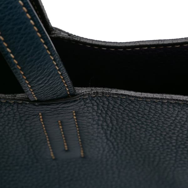 Pre-owned Hermès Clemence Double Sens 36 Blue
