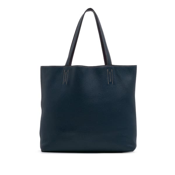 Pre-owned Hermès Clemence Double Sens 36 Blue