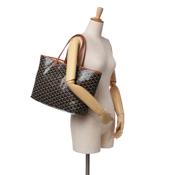 Pre-owned Goyard Goyardine Saint Louis PM Black