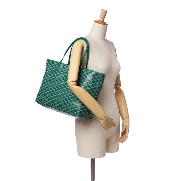 Pre-owned Goyard Goyardine Saint Louis PM Green