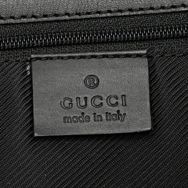 Pre-owned Gucci Large GG Canvas Shopper Tote Black