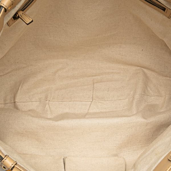 Pre-owned Gucci Large Guccissima Scarlett Tote Brown