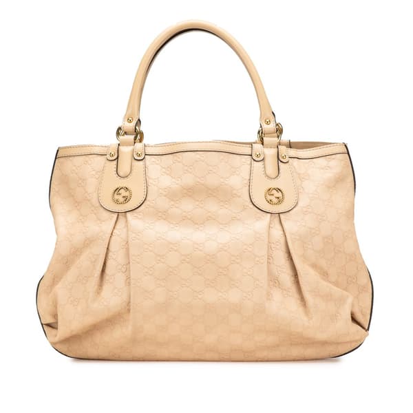 Pre-owned Gucci Large Guccissima Scarlett Tote Brown