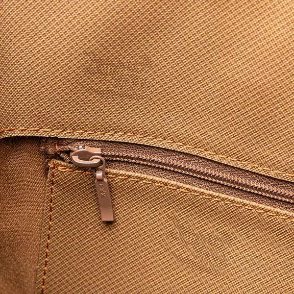 Pre-owned Burberry Haymarket Check Canvas Tote Brown