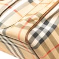 Miniatyrbild 7 av 9: Pre-owned Burberry Haymarket Check Canvas Tote Brown